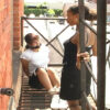 Asian Leah Iron Tied Up on the Fire Escape in Sneakers (4:45 min)
