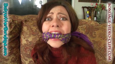 Aunt Natasha Flade Tied by Her Nephews In Ankle Boots & Turtleneck While Asleep