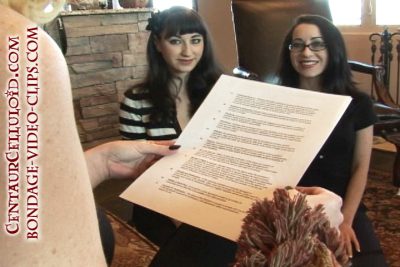 Alternative view of Secretary Slaves Natalie Minx & Mina Meow Tied, Ballgagged & Licked for Punishment & Training (13:07 min)