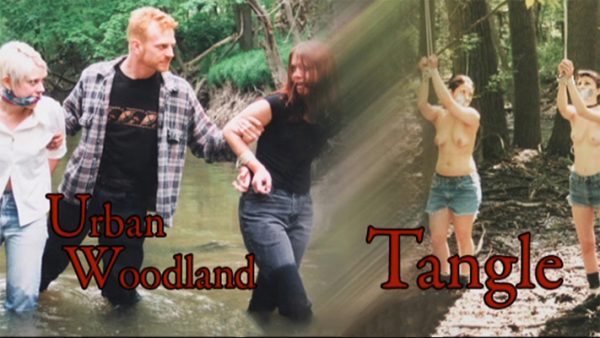 Tangle & Urban Woodland - Outdoor Bondage Double Feature Movie! Four damsels chloroformed, then bound and gagged in the woods