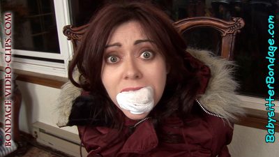 Teacher Natasha Flade Triple Gagged & Chair-Tied In Boots & Miniskirt as Student's Reward for Acing Quiz