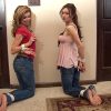 Barefoot Babysitters Candle Boxxx & Natasha Flade Play Robbers! Wriggling & Gag-talking!