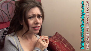 Alternative view of Nanny Natasha Flade Plays Kidnap Game with YOU, Chairtied Barefoot in Sweater Bondage! (FULL HD - 5:15 min)