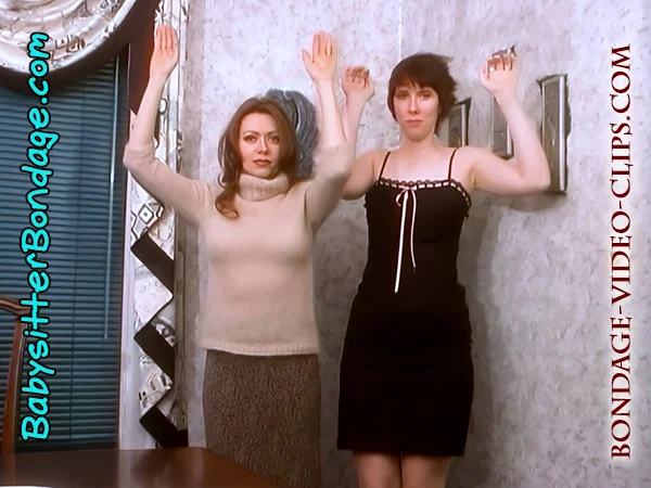 Tying Your Sexy Tutor Natasha & Hot Mom Dahlia Back-to-Back in Pantyhose for Acing Test! (720p -15 min) - Image 3