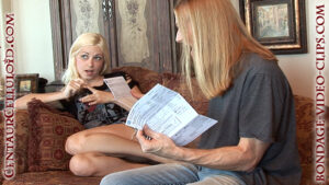 Alternative view of Hubby Forces Wife Danielle Trixie to Make Barefoot Porno Videos to Pay Her Credit Card Bills! (FULL HD - 14 min)