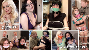Alternative view of Babysitters & Tie Up Games - Feature Movie! NINE Babysitters & Hot Moms Tied-Up by the Boys, Groped by Dad! (HARD COPY DVD - 2 Hours!)