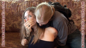 Alternative view of Sexy Star Nine Handgagged, Hogtied in Dress & Pantyhose, Groped for Hopping Away! (FULL HD - 12:40 min)
