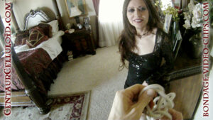 Alternative view of POV Bondage! YOU Hogtie Natasha Flade In Her Dress & Pantyhose at a Fancy Party! (FULL HD-17:30 min)