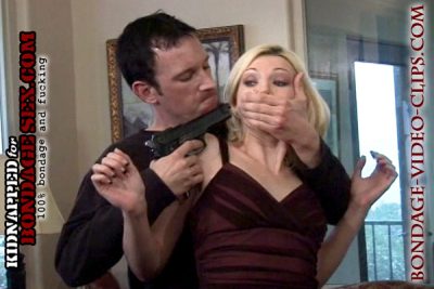 Alternative view of Blonde Chloe Night Frogtied at Gunpoint, Fucked with Cum All Over Her Naked Ass! (8:30 min)