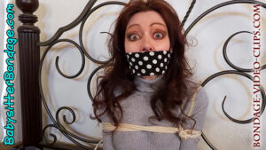 NEW FOOTAGE! Babysitter Natasha Flade Plays Tie-Up! Toetied in Turtleneck Sweater, Sock & OTM Gagged! (FULL HD-14:30 min) - Image 10