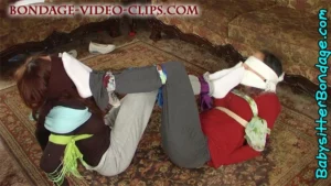 Kinky Aunts in White Socks LOVE Scarf Bondage, Being Blindfolded & Gagged by YOU! (FULL HD - 18:13 min)
