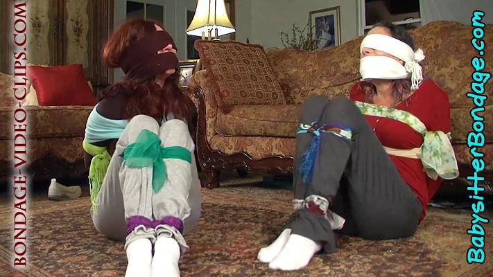 Kinky Aunts in White Socks Love Scarf Bondage & Being Blindfolded by YOU! (FULL HD - 15 min) - Image 11