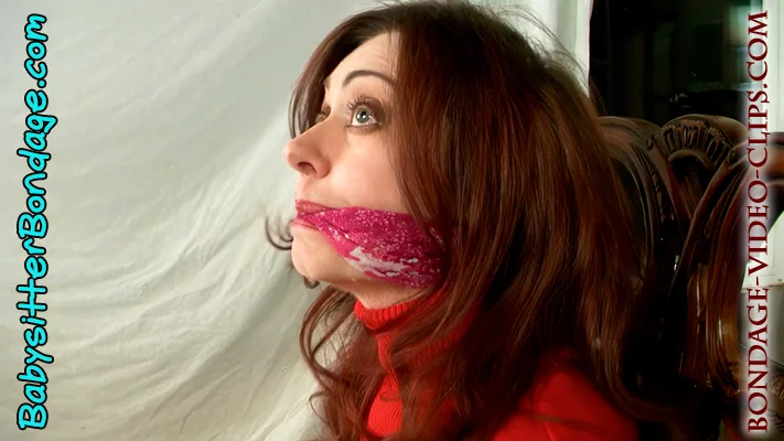 Office Mom Natasha Flade Chairtied in Sweater Bondage for Ransom! Must Get Loose Since No Loot Arrived! (FULL HD - 8:09 min) - Image 8