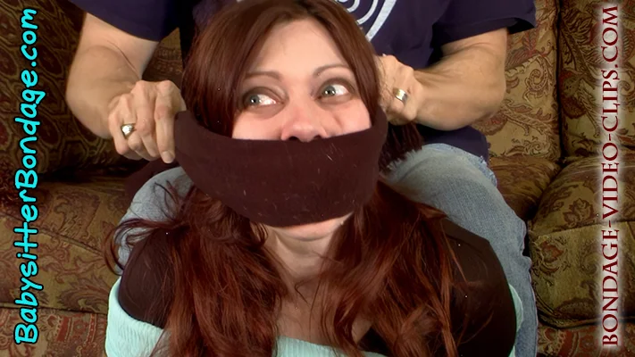 Kinky Aunts in White Socks LOVE Scarf Bondage, Being Blindfolded & Gagged by YOU! (FULL HD - 18:13 min) - Image 10